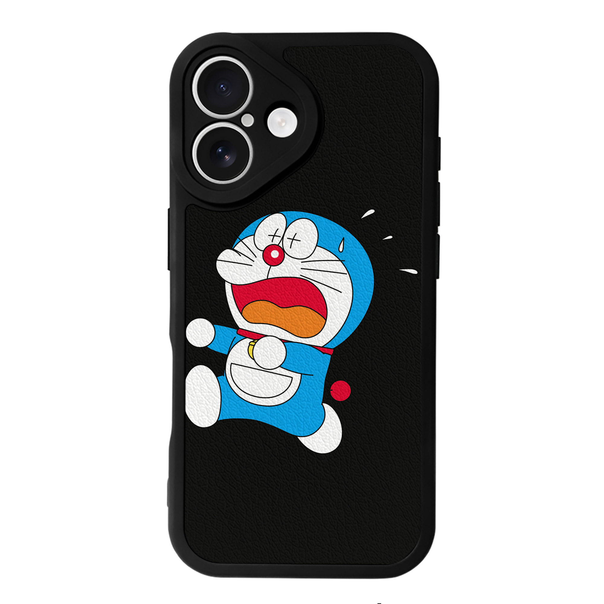 （画像用） ドラえもん Doraemon 【iPhone 16シリーズ対応】シリコンスマホケース（レザー調） 材質：シリコン